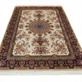 Orientalischer Ghom Teppich aus Seide-Mo16049-PT00