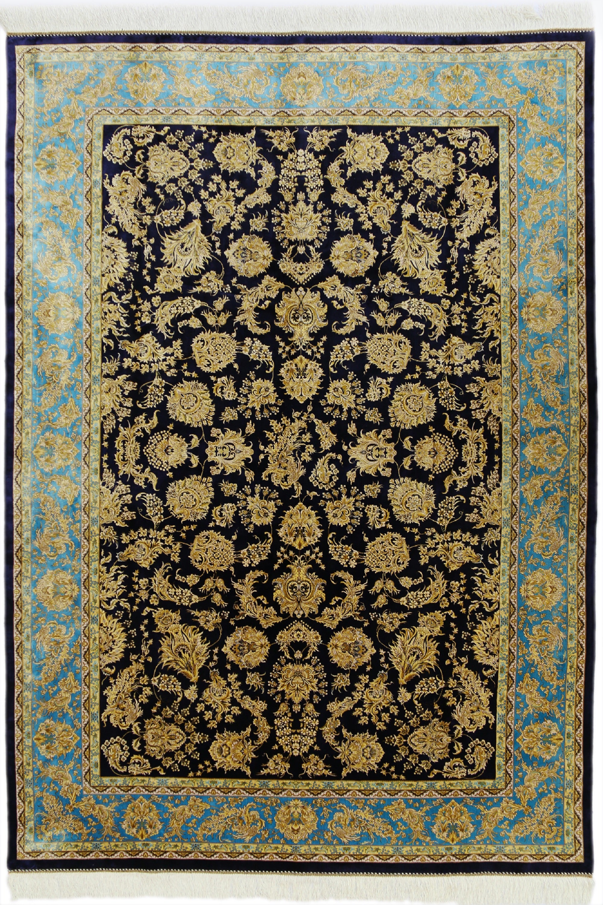 Orientalischer Ghom Seide Teppich-Mo16018-MAIN