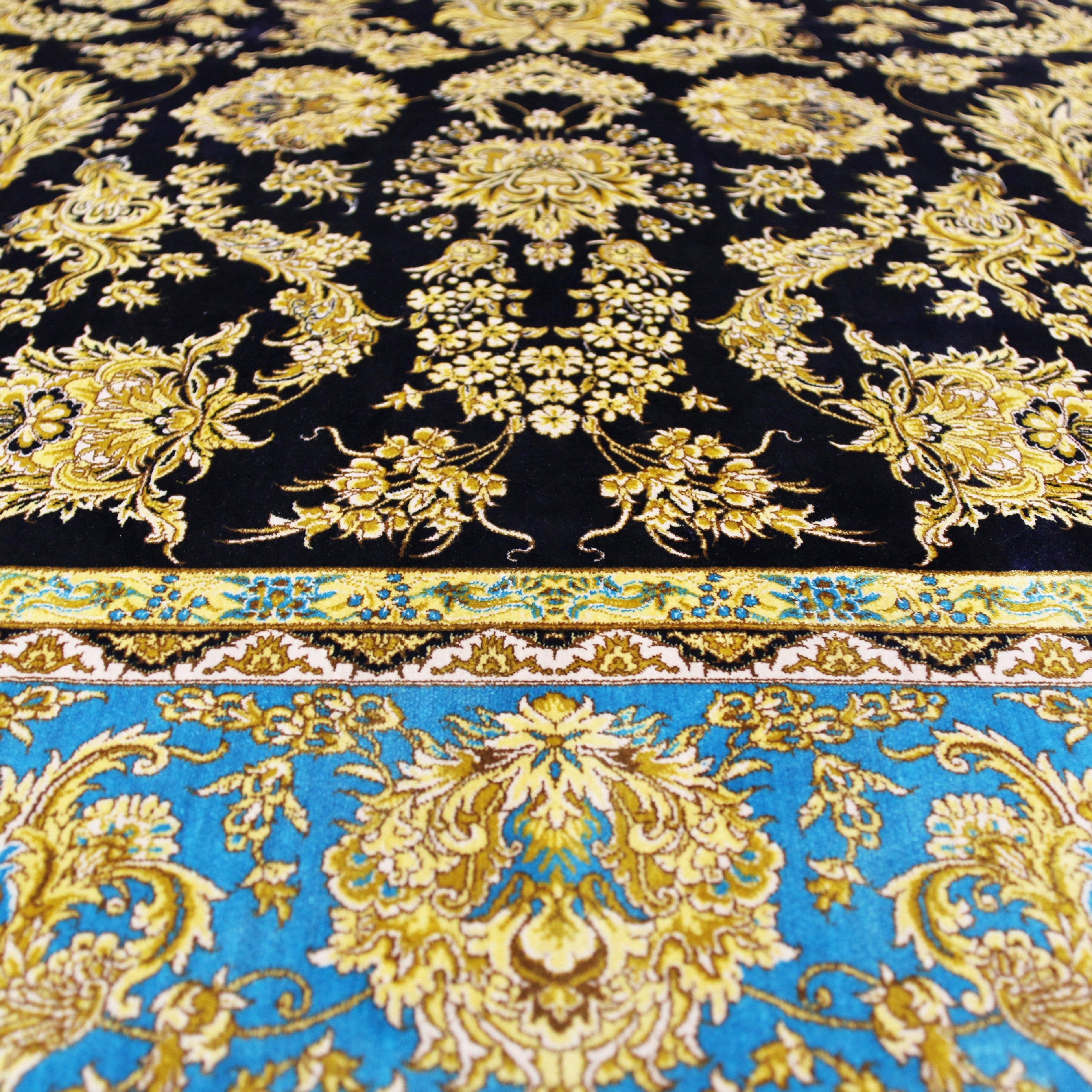 Orientalischer Ghom Seide Teppich-Mo16018-PT01