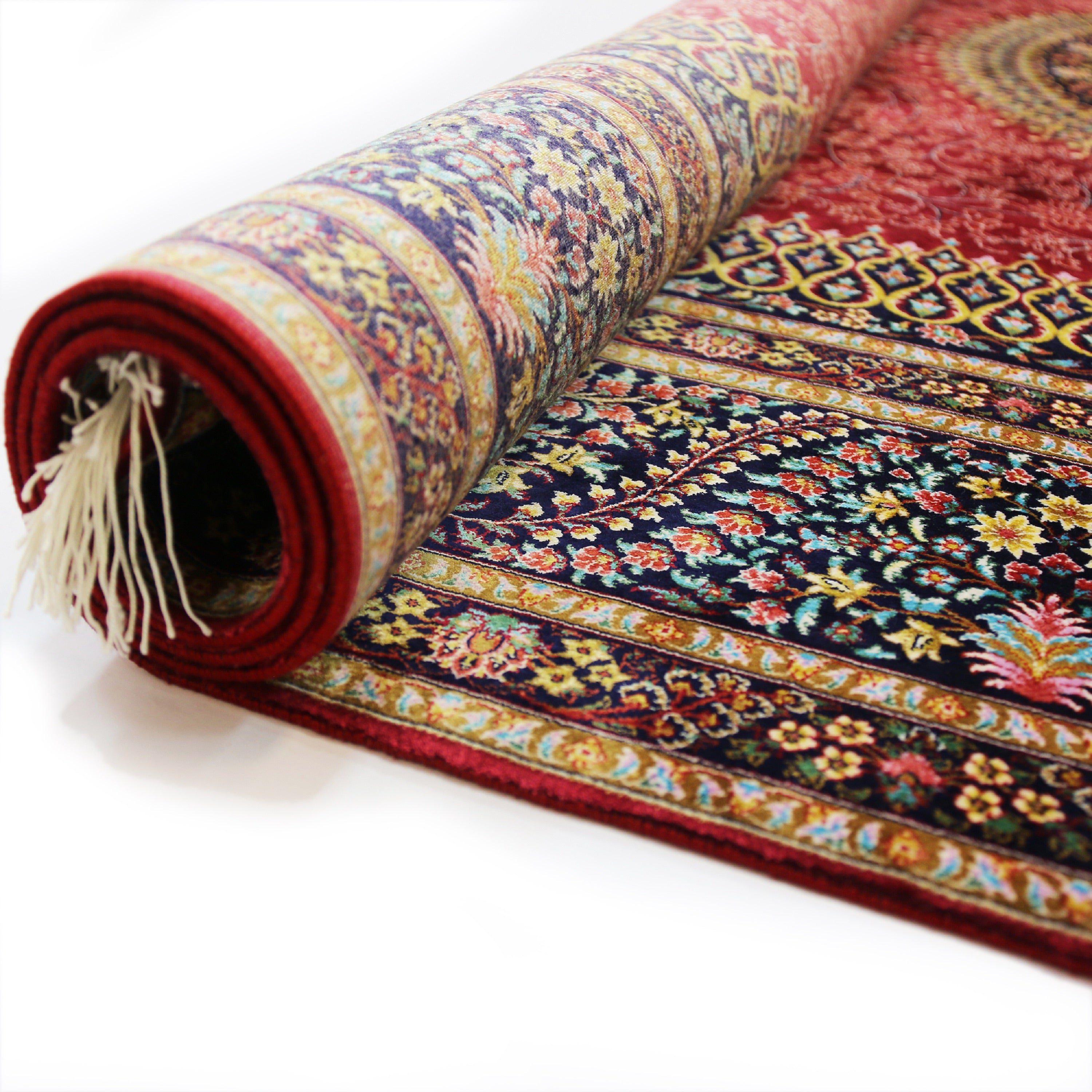 Orientalischer Ghom Seidenteppich-Mo16055-PT03