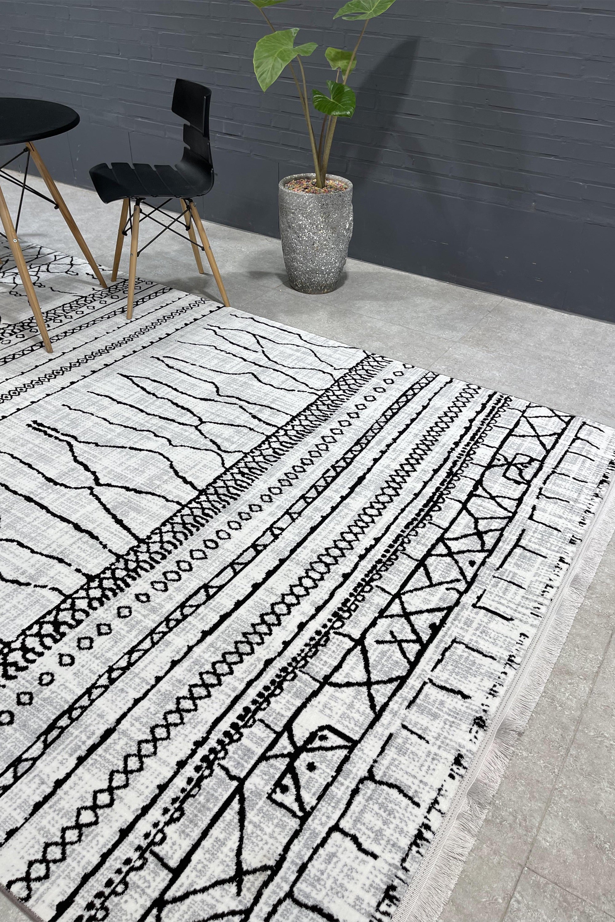 Teppich Modern Berber-225x150-Si40151K-PT01